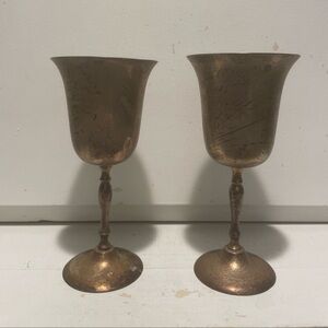Vintage Brass Goblets Made In India 🇮🇳